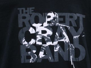 Robert Cray Band Summer 2007 Concert T - Shirt Sz L Black Blues Music Shirt
