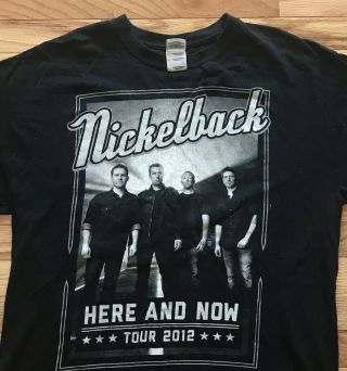 Vintage Nickleback 2012 Here And Now Concert Tour T - Shirt (large)