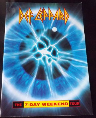 Def Leppard 7 Day Weekend 1992 Tour Programme