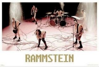 Rammstein Poster Naked On Stage 2006 24x36 Music Poster New/rolled