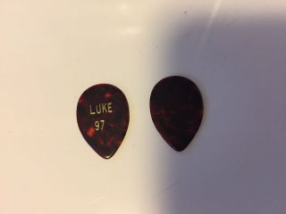 Toto Steve Lukather Signature Brown Guitar Pick - 1997 Tour Luke 97