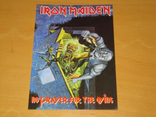 Iron Maiden - No Prayer For The Dying - Vintage Postcard  (promo)