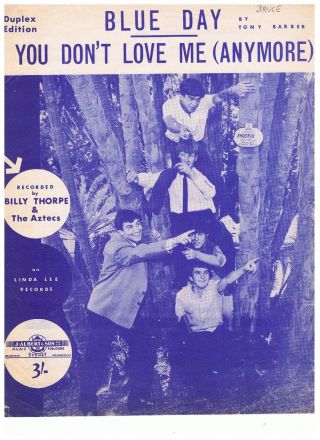 Billy Thorpe & The Aztecs Blue Day/you Don 