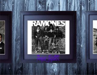 Ramones - Pp Signed Autographed Framed Photo/canvas Print