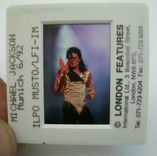 Michael Jackson 35mm Slide Negative - Uk Archive - Rare Promo Vintage 3