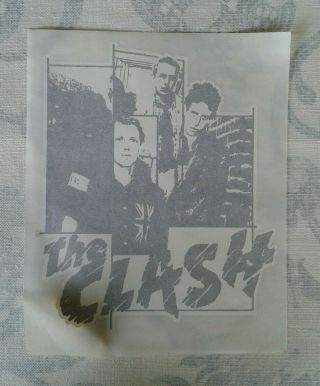 The Clash Vintage Iron On Transfer X10 224