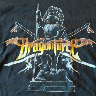Dragonforce World Tour 2007 Concert T - Shirt - Black Xl