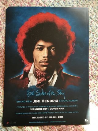 Jimi Hendrix - Both Sides Of The Sky - Shop Promotional Album Poster Uk