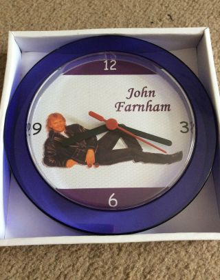 John Farnham Novelty Wall Clock 7 Inch L@@k