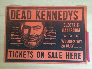 Dead Kennedys Gig Poster - 11.  5 " X 17.  5 " Electric Ballroom London