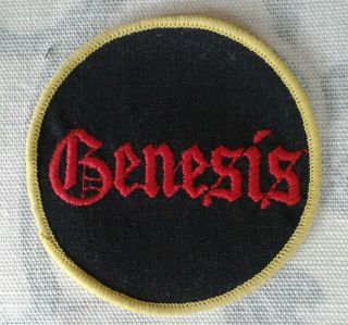 GENESIS printed woven embroidered patches x6 vintage 018 Collins Rutherford 4