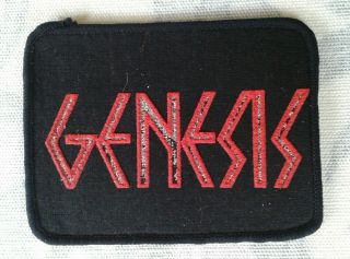 GENESIS printed woven embroidered patches x6 vintage 018 Collins Rutherford 5