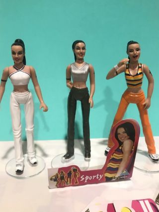 Set Of 3 Sporty Spice Girls 6” Figures Complete