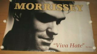 Morrissey Viva Hate 1988 Sire Records Promotional Poster 23 " X 35 "