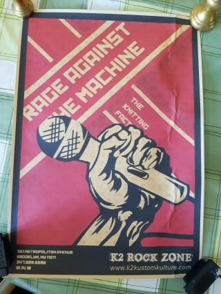 Rage Against The Machine Promo Poster.  Size A3.