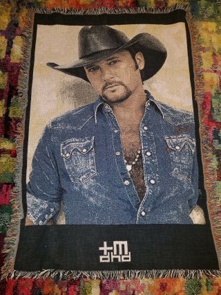 Tim Mcgraw Blanket Tapestry Woven Throw Made In The Usa Country Music