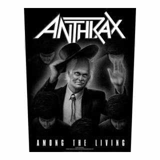 Anthrax Among The Living Back Patch A027p Slayer Metallica Testament Megadeth