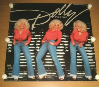 Dolly Parton Here You Come Again 1977 Rca Records Promo Poster 22 X 30