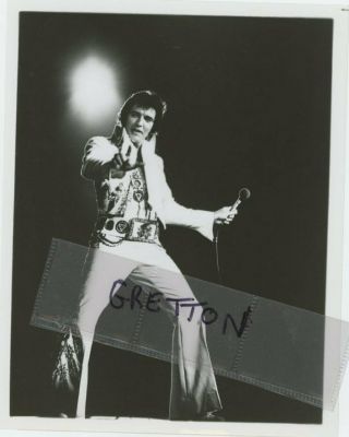 Elvis Presley In Concert Rare Photo