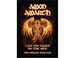 Official Licensed - Amon Amarth - Burning Eagle Poster Flag Metal Viking