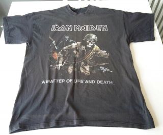 Iron Maiden Xl Amolad Tour T Shirt 2006 With Dates