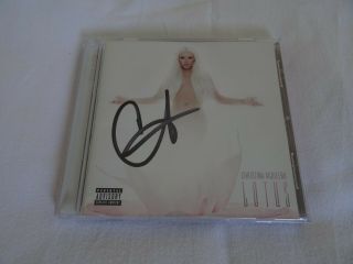 Christina Aguilera Lotus Deluxe Cd Bonus Tracks Hand Signed Autographed Rare