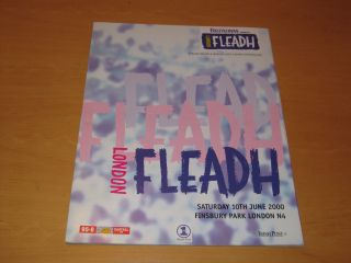 London Fleadh Festival 2000 Programme (the Corrs Undertones Kirsty Maccoll)