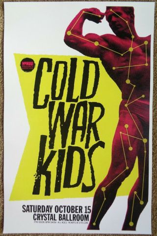 Cold War Kids 2016 Gig Poster Portland Oregon Concert