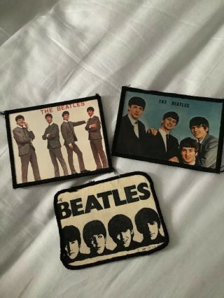 Beatles Sew On Patches X 3,  Old,  Paul Mccartney,  John Lennon