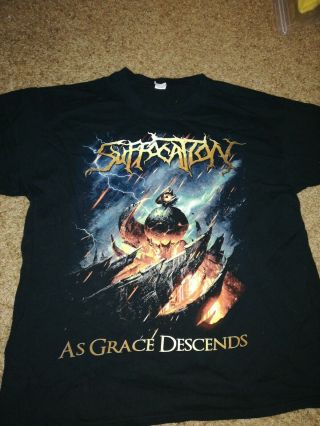 Suffocation Bolt Thrower Cannibal Corpse T Shirt Size Large