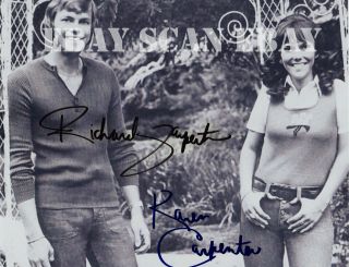 Signed Photo Of The Carpenters Karen Carpenter Richard Carpenter 1970s Preprint