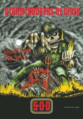 S.  O.  D.  Sod Stormtroopers Of Death Textile Poster Flag Anthrax Nuclear Assault