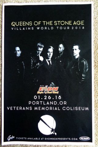 Queens Of The Stone Age 2018 Gig Poster Portland Oregon Concert