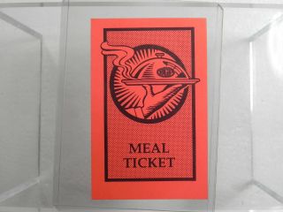Bgp Bill Graham Presents Meal Ticket Unknown Concert