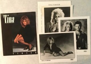Tina Turner Press Kit With 3 - 8 " X 10 " Photos Private Dancer / Mad Max 1985