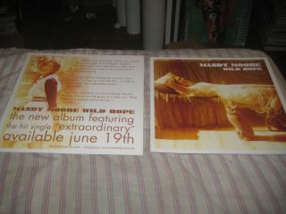 Mandy Moore - Wild Hope - 1 Poster Flat - 2 Sided - 12x12 Inches - Nmint - Rare