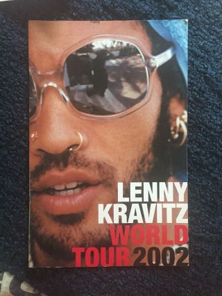Lenny Kravitz 2002 World Tour Book Official Rare Program