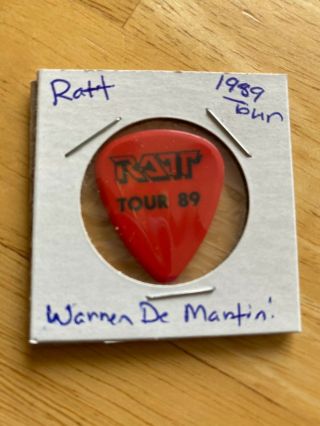 Ratt - Band - Warren De Martini Guitar Pick 1989