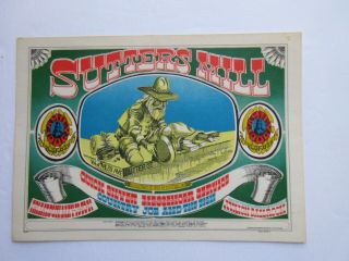 1967 Rick Griffin - Family Dog Concert Poster - - Quicksilver,  Country Joe & The Fish