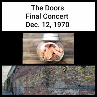 Authentic The Doors Last Concert Brick - A Warehouse Orleans Jim Morrison