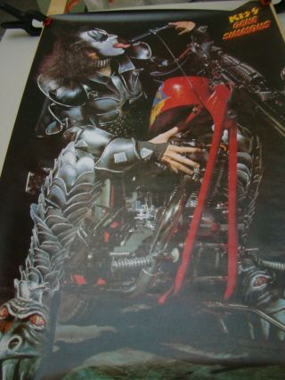 Kiss Gene Simmons Poster Vintage