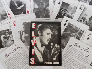 Elvis Presley Playing Cards B/w Pictures Of Young Elvis By Alfred Wertheimer