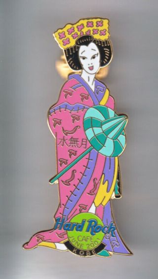 Hard Rock Cafe Pin: Kobe 2001 June Geisha Le400
