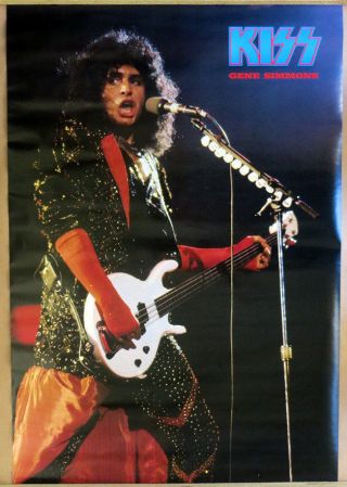 Gene Simmons Kiss Vintage 1985 Concert Kiss Company Poster