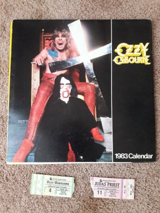 1983 Ozzy Osbourne Calendar Heavy Metal 80 