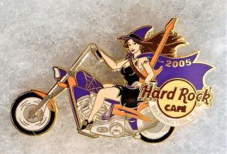 Hard Rock Cafe Washington Dc Sexy Witch Girl Riding Motorcycle Pin 30140
