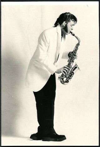 1980 Photo Wings - Paul Mccartney Paul With A Saxophone