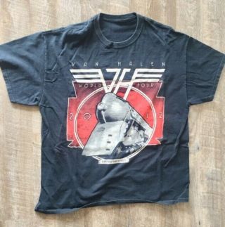 Van Halen 2012 A Different Kind Of Truth World Tour T - Shirt Size Xl