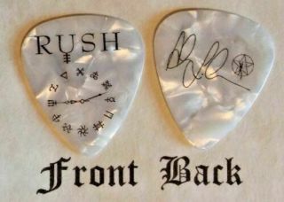 Rush - Alex Lifeson Signature Tour Logo Guitar Pick - (w Clock)