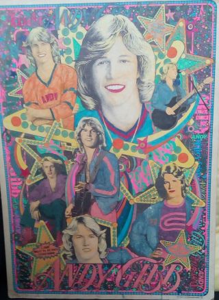 Andy Gibb Cardbroad Colored Poster 1978